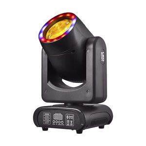 4pcs Mini Led 120W Beam moving head light With RGB Strip Light Ring lamps for disco party club bar dj show stage lighting