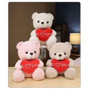 Transporte atacado I Love 28cm Ocean You Hing Care Teddy Bear Plexh Toy Doll Doll Birthday Gift