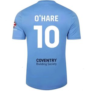 Męski dres oit suchy dopasowanie o Coventry City piłkarskie koszule zając snopowe gyokeres Godden Hamer Home Blue Men Kit Kit Football Tops Camiseta de Football Top