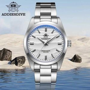 Andere Uhren Addiesdive Heißverkauf AD2030 Quarz Uhr Einfach 10 bar Stahl Tauchwache Bubble Mirror Pot Deckel Glas Sport 36mm Herren Watch J240508