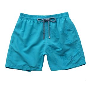 Shorts de grife marinha marinheira marinha vilebrequin shorts praia shorts de tartarugas marinhas de seca de seca masculina de seca de água elástica de cinto de ar