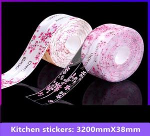 Kitchen Sink Waterproof OilProof Tape Stickers Bathroom Beautiful Seam Strip Toilet Sink Corner Patch Mold Proof Wall Sticker9214520