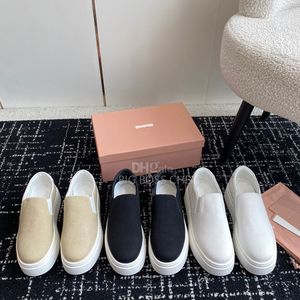 Mocassins de capa de pano de alta qualidade Alpargalhe deslizamento casual em sapatos de plataforma Sapatos femininos Sapatos de lazer de designer de luxo calçados de fábrica de fábrica com caixa