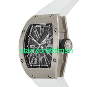 RM Luxury Saatler Mekanik Saat Fabrikaları RM023 Otomatik 40mm Platinum Erkekler Watch Band RM023 AJ WG ST6J