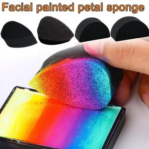 Make -up Schwämme Großhandel Halloween Schönheit Square Face Schwamm Malerei Schwarz Gesicht gelber A2M3