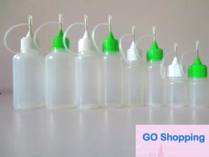 Top Empty Bottle 3ml 5ml 10ml 15ml 20ml 30ml 50ml Needle Bottle For Eye Juice Plastic Dropper Bottles With Metal Tips