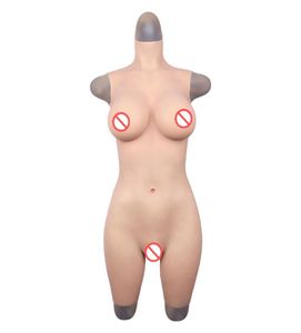 G copo peitos falsos de silicone realistas formam calças justas para transgênero transgênero crossdresser de cosplay drageQueen6880440