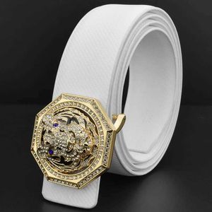 Belts Luxury brand tiger slide buckle designer belts men high quality 3.8cm full grain leather famous youthy ceinture homme animal Y240507