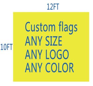 DHL frshpping Football teamclub flag custom make 10x12 FT Digital Print 100D polyester pongee custom flag6743959