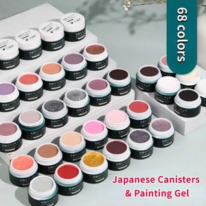 Gel unghie 68 colori Ice traslucido polacco all'ingrosso set completo di arte foto in scatola di colori nudi Speciale Uso Q240507