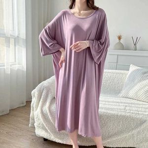 Women's Sleep Lounge Womens Soft Model Evening Dress Long sleeved Spring/Summer New Evening Dress Womens Evening DressL2405