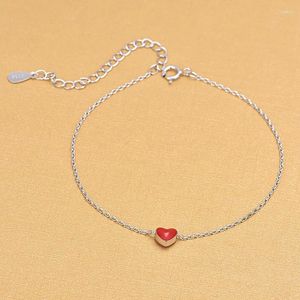 Charm armband dreamysky ankomster riktigt rent hjärta silverfärg för kvinnor pulsera de plata droppe