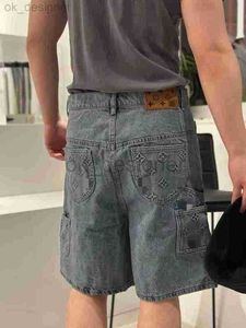 Designer Herren Jeans Shorts Hip Hop Retro Grafik gestickt Baggy Cool Style Designer Shorts Slim Fit Motorcyc Stretch Waschen Do Old Ripped Slim Shorts