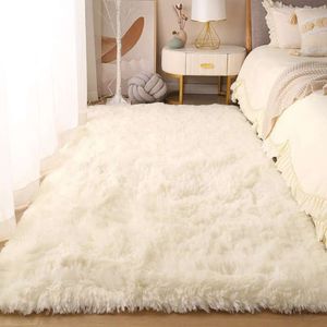 50*140 cm område för grossist sovrumsmattor fluffiga, halkfria fuzzy shag plysch mjuk raggig sängmatta, tie-färgade vardagsrum matta gy