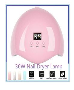 36W USB LED UV UNIG GEL CURING Lâmpada Manicure Máquina de Máquina de Máquina de Máquina de Máquina de Arte Rosa5540129