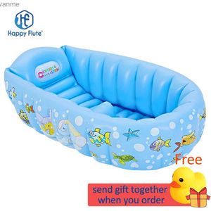 Bathing Tubs Seats Happy Flute baby swimming bathtub childrens portable outdoor inflatable swimming pool childrens basin bathtub newborn swimming pool WX