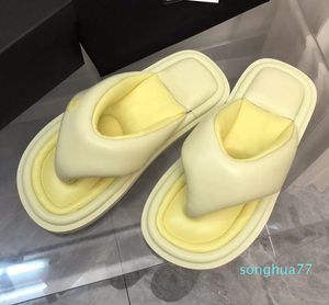 المصمم حلوى ألوان النعال الصيفية Flip-Flops Sandal Comfort Slides Women Sandal Fashion Flat