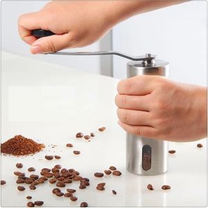 Portable Hand Mills Fashion Coffee Bean Salt Pepper Spice Stainless Steel Material Grinder Kitchen Accessories Cooking Tool 240429