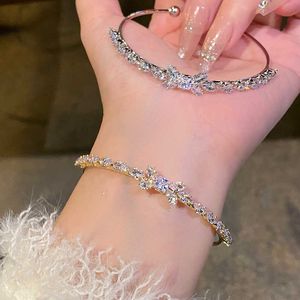 Mai Sui Bow Bracelet Womens High end Zircon Stone Bracelet with Open Silver Bracelet Light Luxury and Unique Exquisite Jewelry