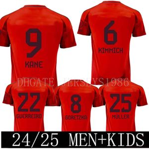 Kane Soccer Jerseys 24 25 Bayern Football Shirt Sane Kimmich Muller Davies Coman 2024 Home Goretzka Gnabry Mane Jersey Musiala Men Kids Kit set uniformer 4xl