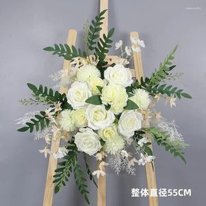 Fiori decorativi Disposizione fiore di matrimonio Simulazione di seta arco rotondo padiglione arte decorazione di decorazioni t stage t