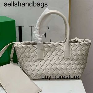 Handbag Cabat BottegVents 7A Totes Woven Weave Handbags Shopping Women Basket Cowhide Leather Fashion Women Shoulder Bags Capacity PocketwqwQWFJ