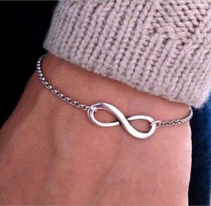 Infinity Bracelets Kreuzungsglod Armbänder für Frauen Männer Geschenk Europäische Armreifen Männer Schmuck billige Mode Vintage Infinity 82946352