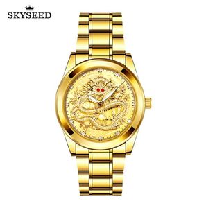 TD0009 Watch Tiandai Gold Relief Platte Personalisierte Männer039s 40 mm Quarz Dragon4816762