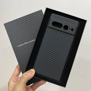 Fall Real Aramid Carbon Fiber Protector Phone Case Cover On för Google Pixel 6a 6 7 8 Pro 5G Global Pixel7 Pixel8 8Pro 128/256/512 GB