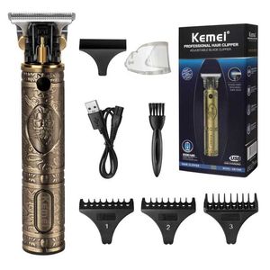 Electric Shavers Kemei Electric Hair Clipper Professional Barber Carving Trimmer Rechargeable Hair Clipper Relief Cordless Trimmer for Men KM700B T240507