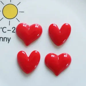Decorative Figurines 10Pcs Cute Heart Flatback Resin Cabochon For Hair Bow Center DIY Scrapbooking Phone Case Decoration Jewelry Making