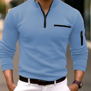 fashion polos T-shirt long sleeve designer summer new polo shirt high-end casual fashion men's stitching lapel sleeve 100% cotton S-3XL top quality shirts polo