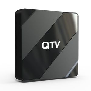 4K Android TV Box Middleware QTV Player ATV UI BT Voice Remote бесплатно, чтобы просмотреть живые каналы Smart TV Box