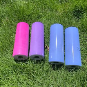 Water Bottles Double Wall Sublimation Blanks 20oz Straight UV Color Changing Green In Dark Tumblers 284S