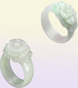 Natural jade jewelry lovers ring boutique rose jade ring jade jewelry 7315312