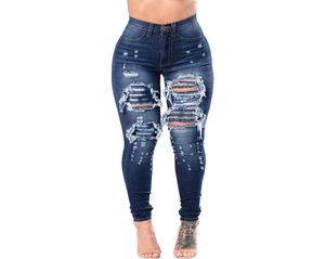 Sommerloch zerrissene Jeans Frauen Hosen cooler Denim Vintage gerade Jeans lässig Slim Fit Skinny Jeans S3XL5519645