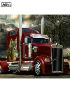 5D Diamond Painting Truck Picture Full Square Car Athestone Mosaic CrossStitch Truck Truck Wolf Stick Drill Emelcodery 2012016811146