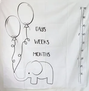 Coperte Elephant Balloon PO Sfondo Ploro Baby Creative Month Pografia coperta Born 100x100cm