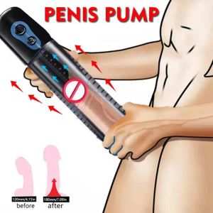 Toys Penis automático Bomba aumentada de bomba recarregável Penis USB Penis Penis Extender Bomba de vácuo Penil Lowerger Masturbator Sex Toy for Men