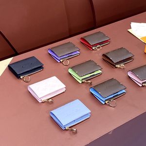 여성 리사 지갑 미러 품질 키 파우치 디자이너 파우치 동전 지갑 신용 카드 홀더 고급 진피 지갑