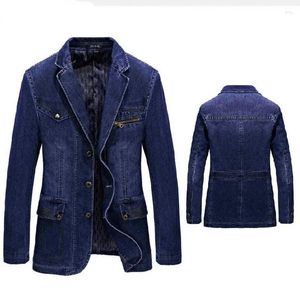 Mäns kostymer denimkläder kostym jackor Mens Blazers Luxury Jean Coats Windbreaker Typ Cowboy Outwear