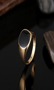 2016 Fashion High Quality Men Black Ring White Gold 18k Gold Rose Gold Plated Party Jewelry274f268K2638493