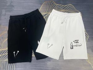 Designerskie szorty męskie luksusowe spodnie sportowe modne spodnie plażowe list Casual Spods Summer Sports Shorts czarno -białe dwa kolory