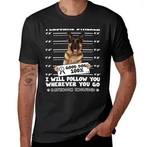 Мужские майки-топы личная сталкер немецкая овчарка для любителей собак футболка для футболки быстро высушивая мужские рубашки