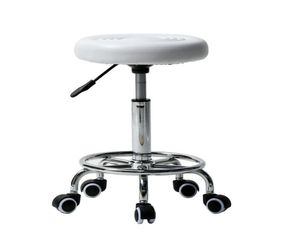 WACO Salon a forma rotonda sgabello rotola mobili commerciali rotazione regolabile idraulica con ruote sedie da bar spa per massaggi medici44437152