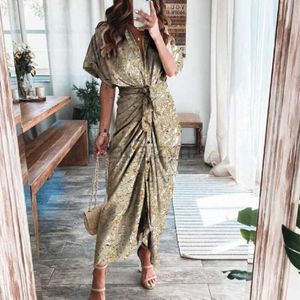 Casual Dresses Designer Dress 2024 Summer Fashion Elegance Design Sense Sexig oregelbunden klänning Kvinnor Plus Size Dresses