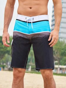 Męskie szorty letnie męskie szorty proste i bardzo cienkie odpowiednie do modnych szortów plażowych męskich. Dopasowanie kolorów spodenki plażowe Y240507