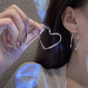 Stullo Orecchini a forma di cuore alla moda Gioielli punk adatti agli accessori regalo per amicizia da ragazza cool Q2405071