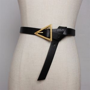 Women belt luxury designer brand fashion 2020 long belt metal buckle 2 cm wideth 110 cm black belts waistband T200427 258T