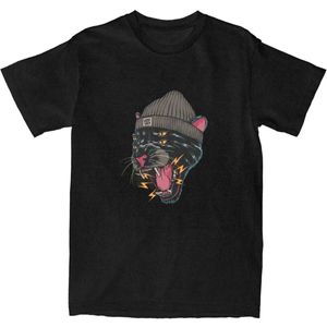 Camisetas de camisetas retro masculinas y2k anime gato 100 camiseta de algodão engraçado animal hip hop camiseta masculina verão y2k casual de manga curta